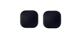 TRUE LINE Automotive Black Square Carbon Fiber Cup Holder Insert Interior Car Tray Anti Slip Pad