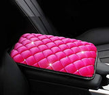 TRUE LINE Automotive Soft Diamond Car Center Console Armrest Elbow Cushion Comfort Pillow Pad