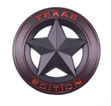 TrueLine Round Texas Edition Side Door / Tailgate Emblem Set of Two
