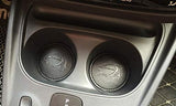 TRUE LINE Automotive Round PU Leather Cup Holder Insert Interior Car Tray Pad Coaster