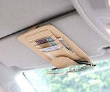 TRUE LINE Automotive Car Sun Visor Organizer Card Storage Sun Glass Credit Card Money Holder