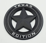 TrueLine Round Texas Edition Side Door / Tailgate Emblem Set of Two