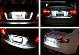 Trueline White Bolt-On 12 5730 LED Bright Light License Plate Lamp Cover