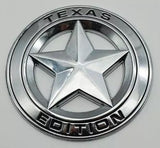 TrueLine Round Texas Edition Side Door / Tailgate Emblem Set of Two