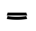 Trueline Automotive Acura CL 1997-2000 Window Tint Windshield Sun Visor