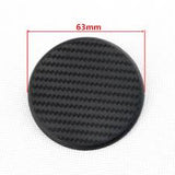 TRUE LINE Automotive Black Round Carbon Fiber Cup Holder Insert Interior Car Tray Anti Slip Pad