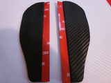 TrueLine Black Carbon Fiber Mirror Visor Rain Guards