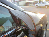 TrueLine Black Carbon Fiber Mirror Visor Rain Guards