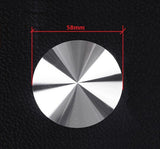 TRUE LINE Automotive Silver Aluminium Alloy Cup Holder Chrome Round Insert Interior Car Tray