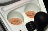 PU Leather Cup Holder Inserts Coasters for Lexus LX 1998, 1999, 2000, 2001, 2002, 2003, 2004, 2005, 2006, 2007, 2008, 2009, 2010, 2011, 2012, 2013, 2014, 2015, 2016, 2017, 2018, 2019