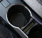 Carbon Fiber Cup Holder Inserts Coasters for Smart Fortwo 2008, 2009, 2010, 2011, 2012, 2013, 2014, 2015