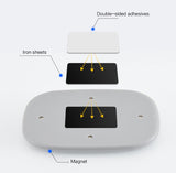 Removable Ceiling Roof LED Trim Light Magnetic Dome Lights with Universal USB Rechargeable Wireless Hook Up …