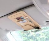 Visor sunglasses Credit Card Storage Organizer for Mitsubishi Eclipse 1990, 1991, 1992, 1993, 1994, 1995, 1996, 1997, 1998, 1999, 2000, 2001, 2002, 2003, 2004, 2005, 2006, 2007, 2008, 2009, 2010, 2011, 2012